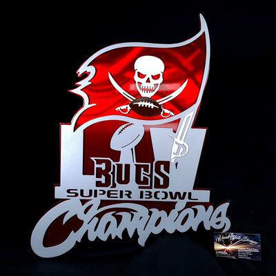 Tampa Bay Buccaneers Championship sign - Wheat State Designs