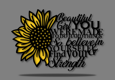 Beautiful Girl "Sunflower" - Wheat State Designs