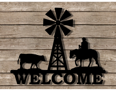 Farm Welcome sign - Wheat State Designs
